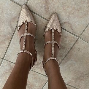 Sparkle kitten heels